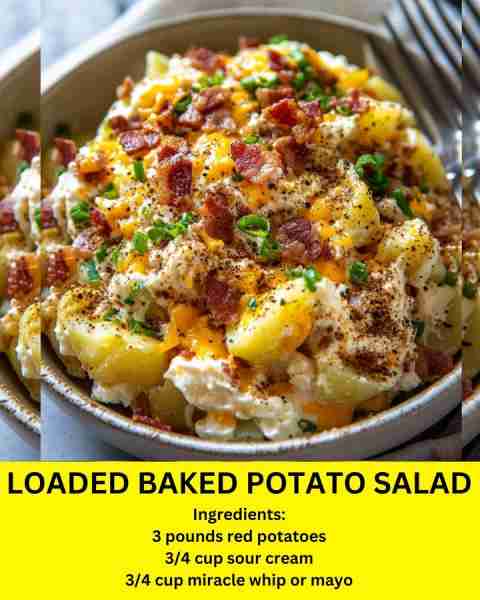 Loaded Baked Potato Salad "Warning: This dish might make you the most popular person at your next ga...