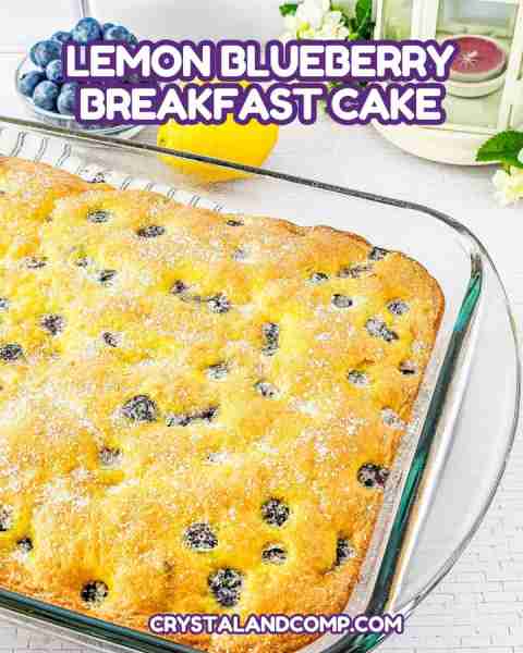 🫐🍋 BLUEBERRY LEMON BREAKFAST CAKE Bursting with fresh berries and zesty lemon flavor – a morning t...