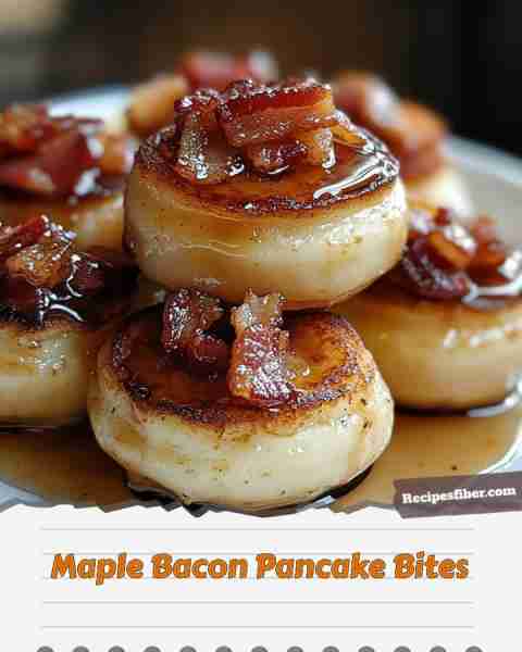 Maple Bacon Pancake Bites 🥞🥓 Delicious mini pancakes with a sweet and savory twist! 📋 Ingredien...