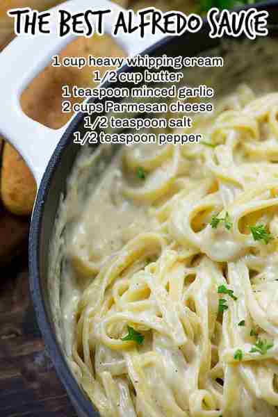 Our Homemade Alfredo Sauce is rich and creamy with just 3 main ingredients. Only takes about 5 minut...