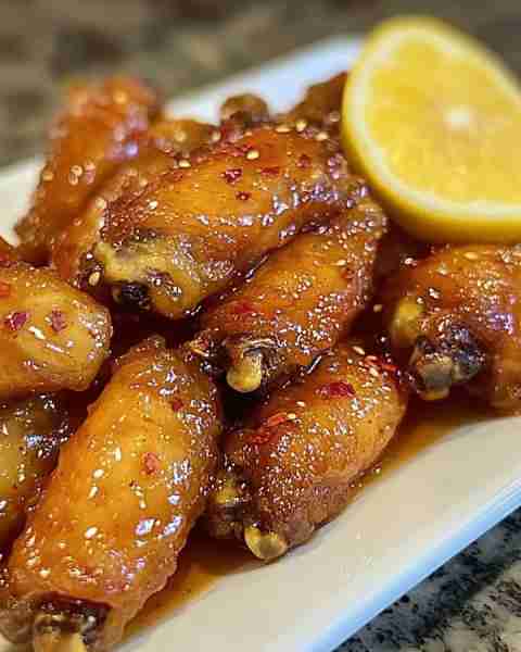 Honey Lemon Pepper Wings Ingredients: - 2 lbs chicken wings - 1/4 cup honey - 1/4 cup lemon juice...