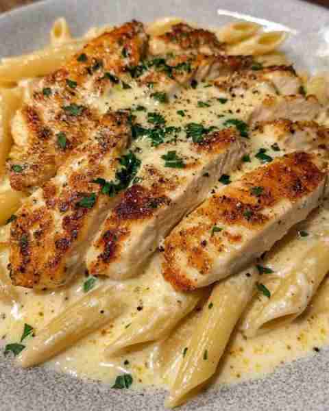 Creamy Cajun Chicken Pasta with Garlic Butter Parmesan Sauce Ingredients: 2 boneless, skinless chick...