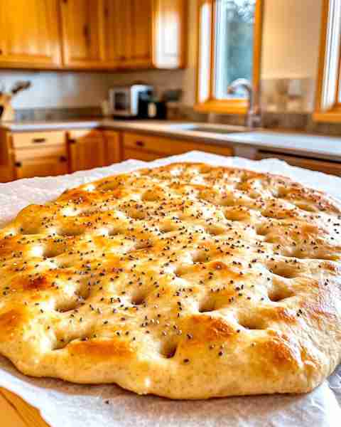 Easy Gluten-Free Almond Flour Flatbread with Chia Seeds Baked Fresh 🥣💪 Ingredients: 1 cup (100g) a...