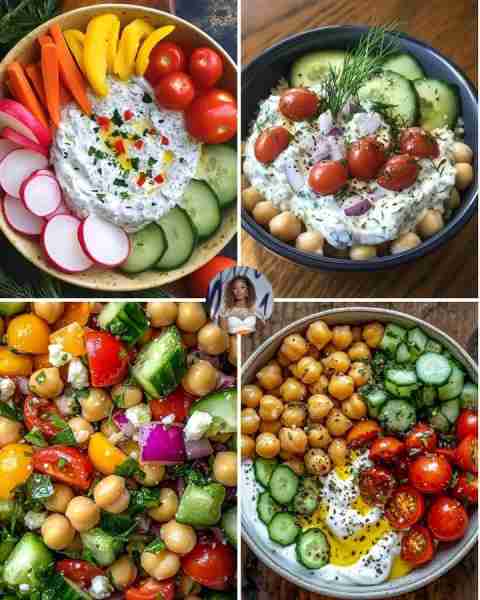 Looking for a refreshing and healthy dish? This Greek Yogurt & Chickpea Power Bowl is perfect for bu...