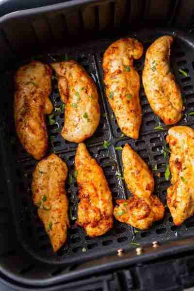 This is the only way I make chicken tenders now. This air fried chicken tenders has no breading and...