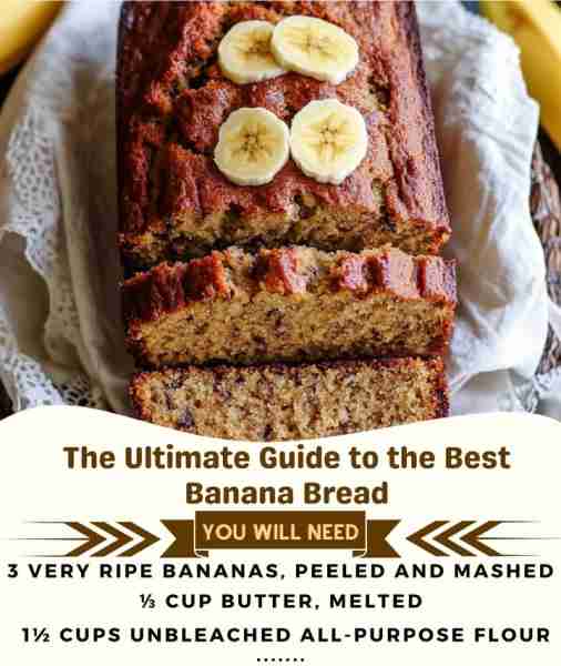 🍌🍞 The Ultimate Banana Bread Bliss – Moist, Sweet & Totally Irresistible! ✨🍯 Golden, ultra-moist...