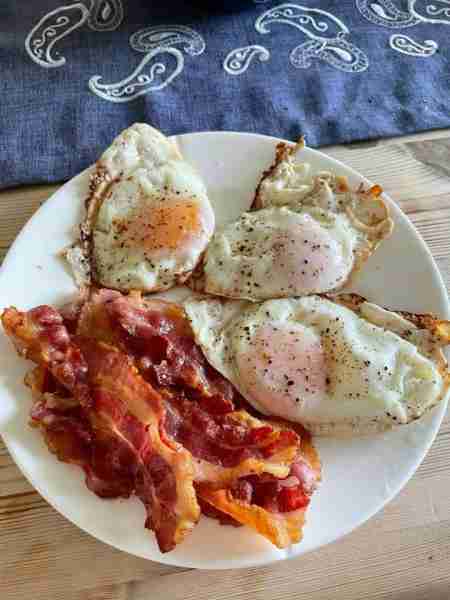 Eggs, bacon, breakfast, weight loss, keto