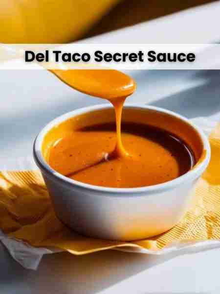 Del Taco Secret Sauce Ingredients: ½ cup mayonnaise 2 tablespoons ketchup 1 tablespoon white vinegar...