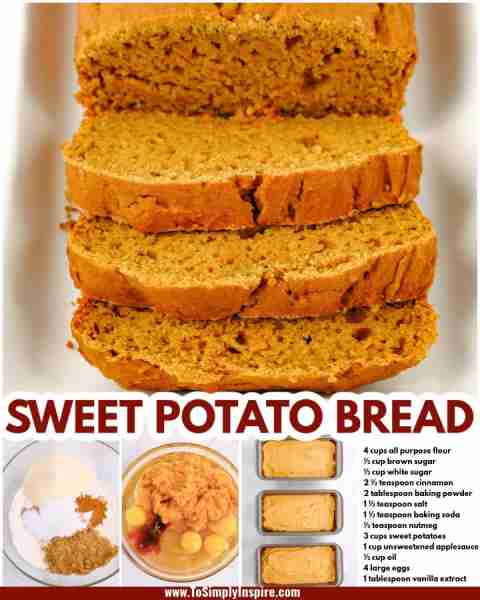 Move over pumpkin, this Sweet Potato Bread is unbelievably moist with the most amazing flavors from...