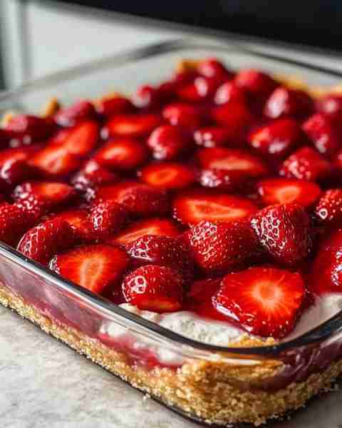 Strawberry Pretzel Salad Ingredients: - 2 cups crushed pretzels - 1/2 cup sugar - 3/4 cup butter,...