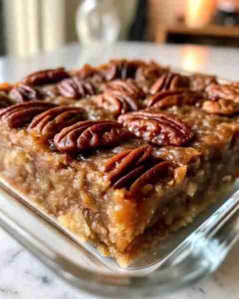 Classic Pecan Pie Dump Cake Ingredients: 1 cup chopped pecans 1 box (15.25 oz) yellow cake mix 1 cup...