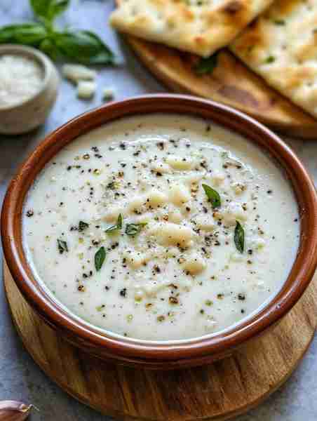 White Garlic Pizza Sauce 🍕🧄🫕 Once you try this sauce on pizza, pasta, or breadsticks, you’ll neve...