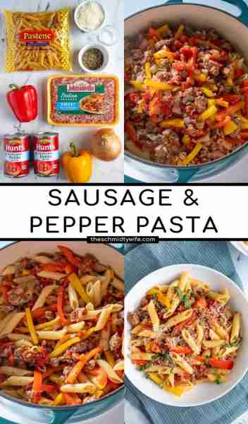 Easy Weeknight Sausage & Pepper Pasta Recipe Ingredients: 1 lb Italian sausage (mild or spicy, depen...