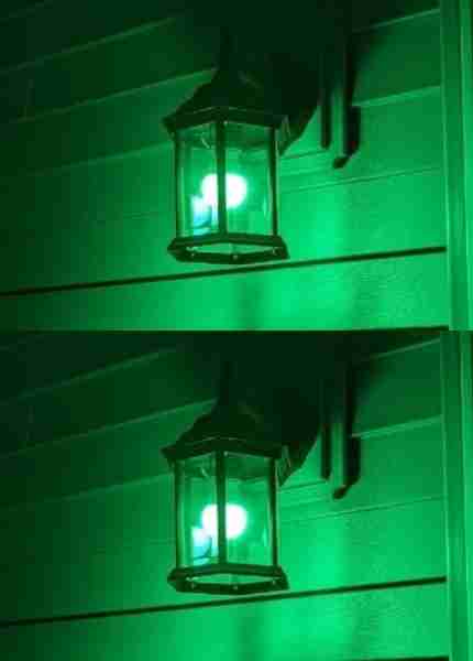 I live with my ex-husband, and without my permission, he changed our porch light to green. When I as...