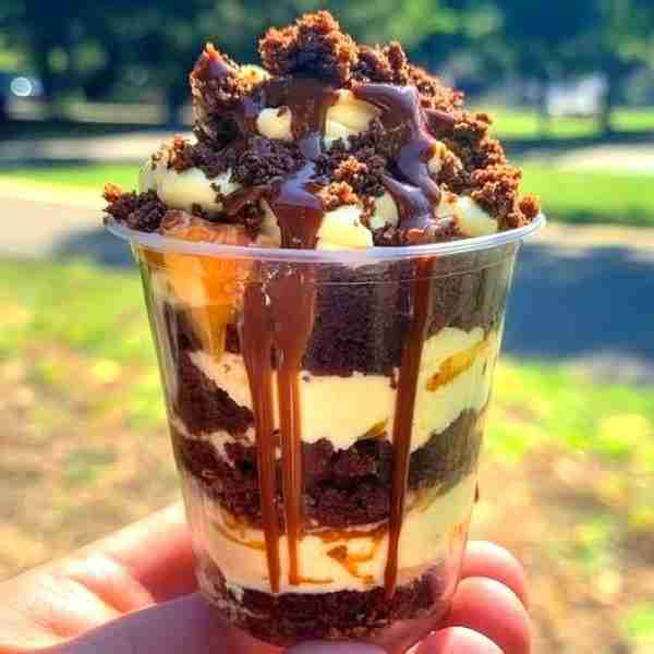 LOADED BROWNIE CHEESECAKE CUP INGREDIENTS For the Brownie Layer 1 box brownie mix (plus eggs, oil, a...