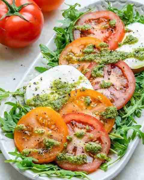 Pesto + Arugula Caprese Platter