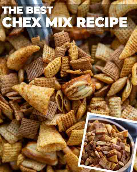 Best Ever Chex Mix Get the recipe directions here ➡️ https://dashofsanity.com/best-chex-mix-recipe/...