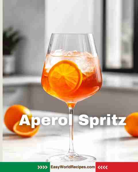 🇮🇹 Aperol Spritz (Italian Summer Cocktail) Refreshing, slightly bitter-sweet cocktail perfect for su...