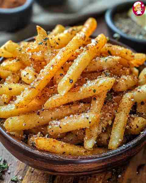 French Fry Seasoning with a Zesty Twist Ingredients: - 1 tablespoon paprika - 1 tablespoon garlic po...