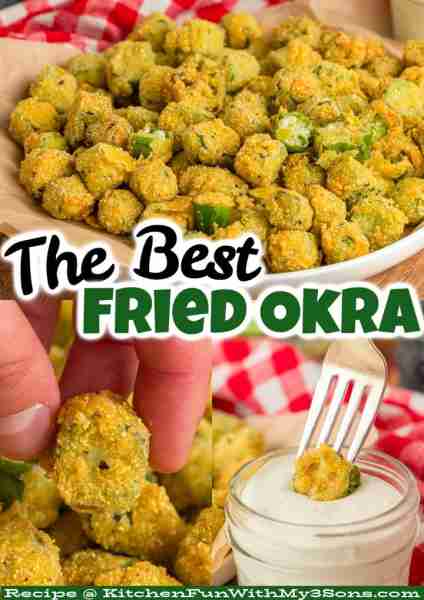 Full Recipe 👇 The Best FRIED OKRA - Perfection - a Southern Favorite! ❤