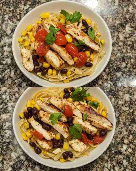 Roasted Corn and Black Bean Pasta with Chicken Zesty Roasted Corn and Black Bean Chicken Pasta Ingre...