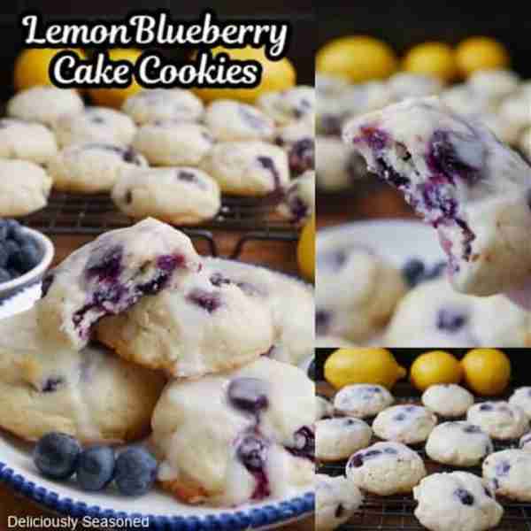 Lemon Blueberry Cake Cookies! If you love soft, chewy cookies, then this is the cookie for you! 🍋🫐...