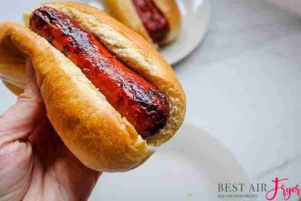Air Fryer Hot Dogs 🌭 Is my new favorite way to make them w/ toasted buns. I love how they get crisp...