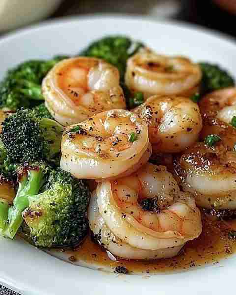 Garlic Butter Shrimp and Scallops with Broccoli 🦐🦑🥦 Ingredients: - 6-8 sea scallops, patted dry...