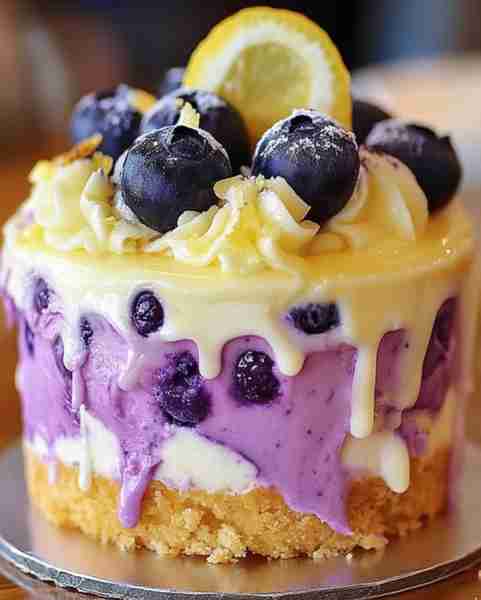 Mini Blueberry Lemon Cheesecake 💜🍋 Ingredients: 1 1/2 cups graham cracker crumbs 1/4 cup melted bu...