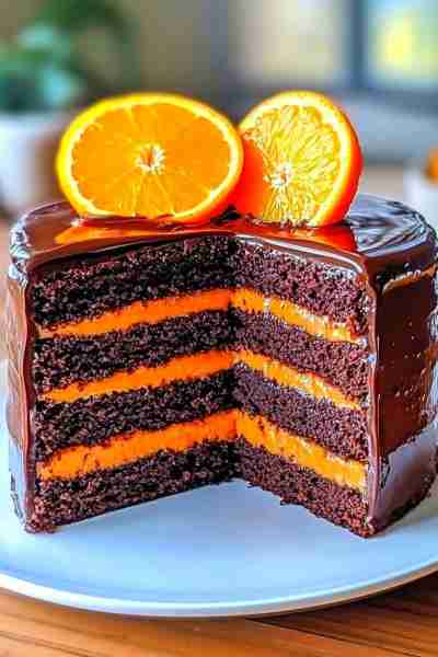 CHOCOLATE ORANGE CAKE INGREDIENTS For the Chocolate Cake Layers 1¾ cups all-purpose flour ¾ cup unsw...