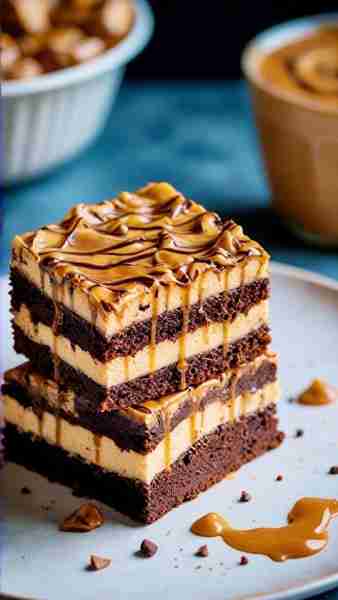 VEGAN CARAMEL SWIRL BROWNIE MONSTER CHEESECAKE INGREDIENTS For the Brownie Layers 1 cup all-purpose...