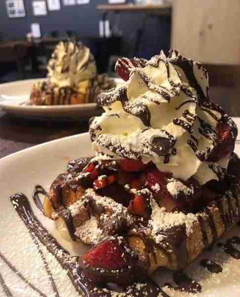 Strawberry Chocolate Waffle Ingredients: For the Waffle: 1 3/4 cups all-purpose flour 2 tablespoons...