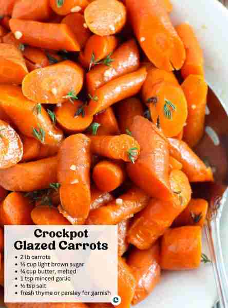 Crockpot Glazed Carrots These slow cooker glazed carrots are tender, buttery, and coated in a sweet...