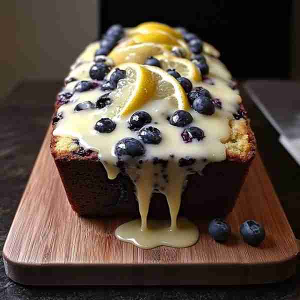 Lemon Blueberry Yogurt Loaf 🍋🫐 This Lemon Blueberry Yogurt Loaf is a burst of sunshine in every bi...