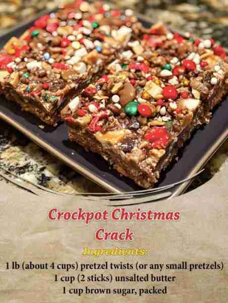 Crockpot Christmas Crack Ingredients: 1 lb (about 4 cups) pretzel twists (or any small pretzels) 1 c...