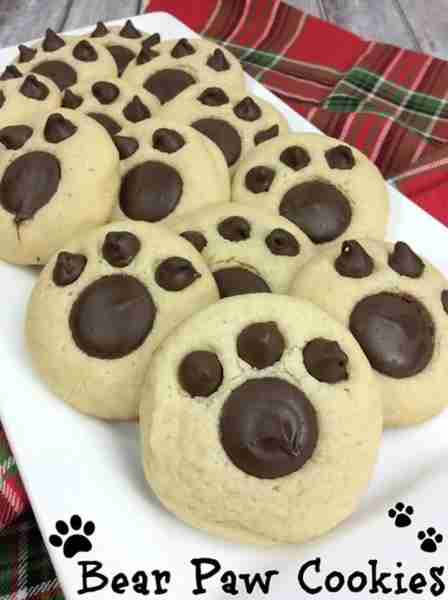 Bear Paw Cookies! 🐻🍪 Yummy Soft Chewy & Ultra Adorable too! 🐾 RECIPE BELOW!