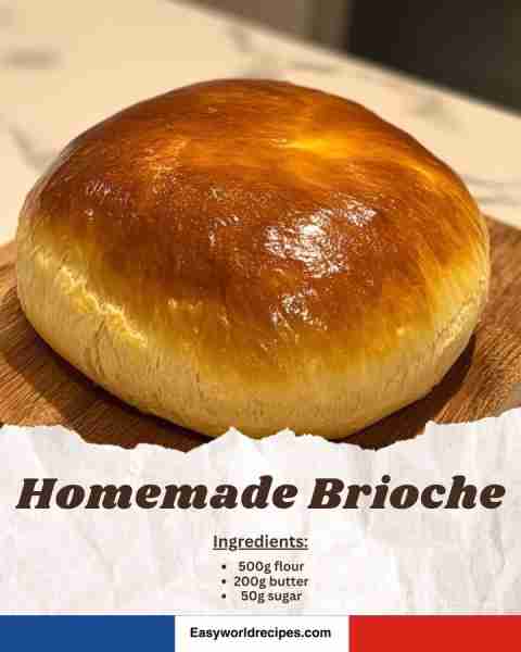 🇫🇷 Classic Brioche (Buttery French Bread) 🍞 Rich, fluffy, and slightly sweet—this iconic bread is s...