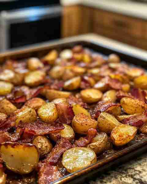 This 'Lazy Bacon-Potato Crunch' is a favorite—4 ingredients and it’s gone before I even sit down!. F...