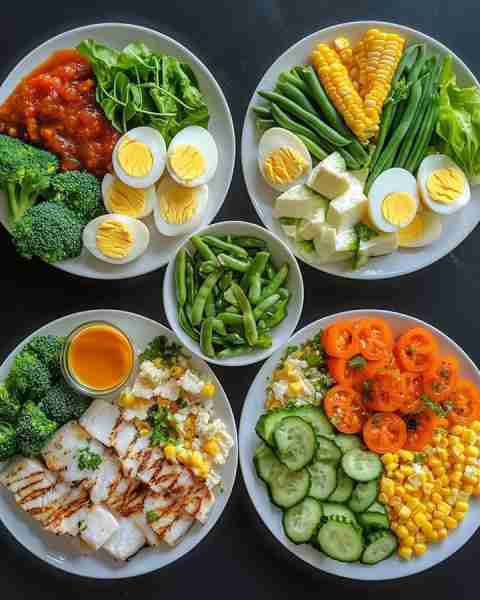 🥦 Grilled Fish & Veggie Plate Ingredients: Grilled white fish fillets 🐟 Steamed broccoli 🥦 Sweet...