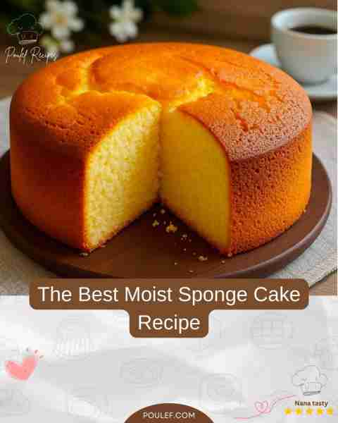 The Best Moist Sponge Cake Recipe Who doesn’t love a soft, fluffy, and moist sponge cake? This class...
