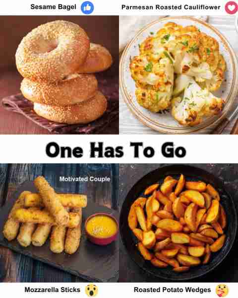Mozzarella Sticks 🧀🍴 Sesame Bagel 🥯 Bagels are a staple in American breakfasts, with their origin...