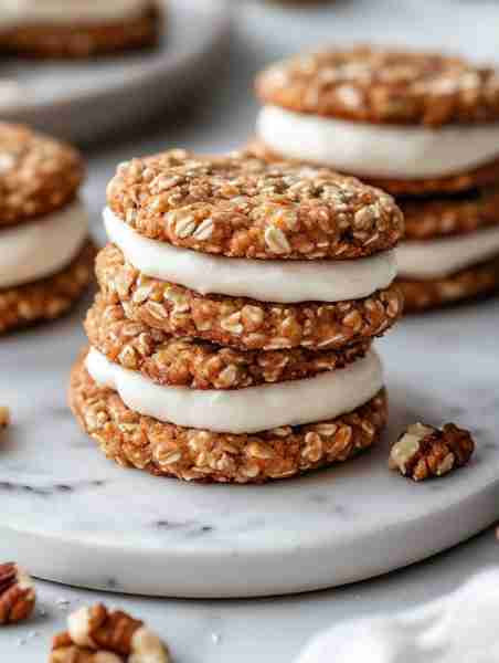 🥕🍪 Spiced Carrot Cake Cookies with a Creamy Twist 🍪🥕 Naturally sweet and warmly spiced, these co...