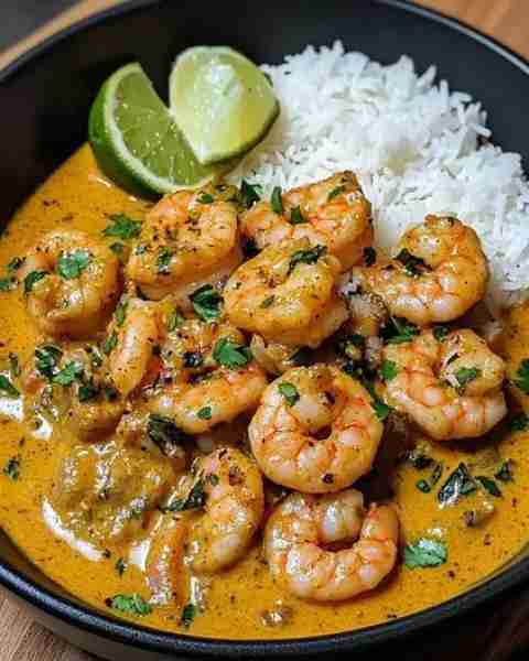 Get ready to indulge in a delicious Thai coconut curry with shrimp that's not only easy to make but...