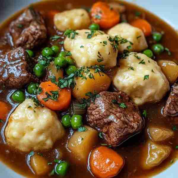 Hearty Beef Stew with Fluffy Dumplings Ingredients: For the Beef Stew: 2 lbs beef stew meat (chuck o...