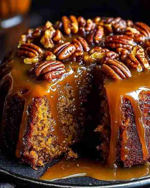 Irresistible Praline Pumpkin Spice Cake Ingredients: 1 cup granulated sugar 1/2 cup unsalted butter,...