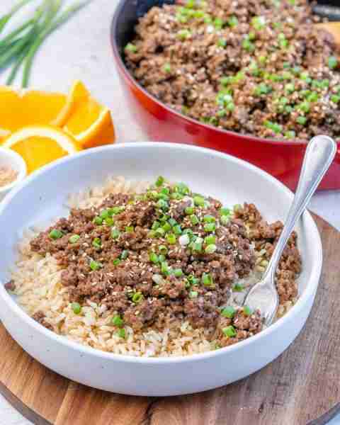 One skillet, endless options with our Korean-Inspired Ground Beef Bowls recipe! 🌱 Serve over rice,...