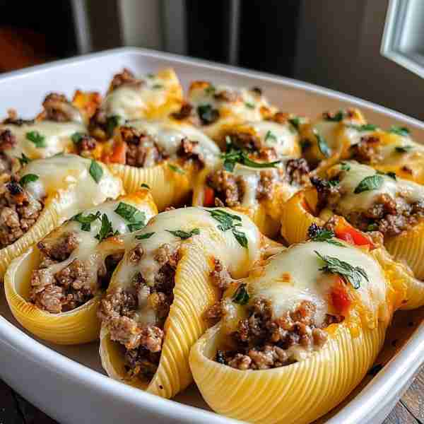 Cheesesteak Stuffed Shells Ingredients: 20 jumbo pasta shells 1 tablespoon olive oil 1 medium yellow...
