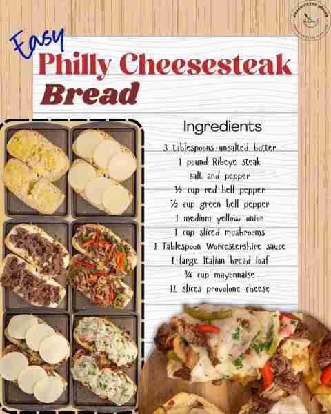 Philly Cheesesteak Cheesy Bread - everything you love about the sandwich in bread form! 🤩🤩 INGREDI...