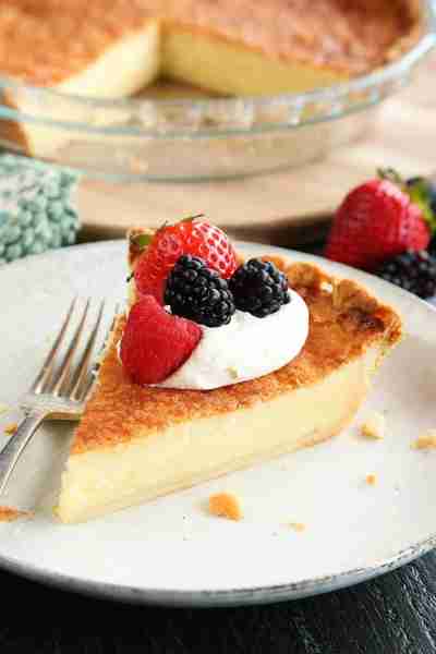 This Southern Buttermilk Pie seems like an unusual combination, but it tastes like a match made in h...