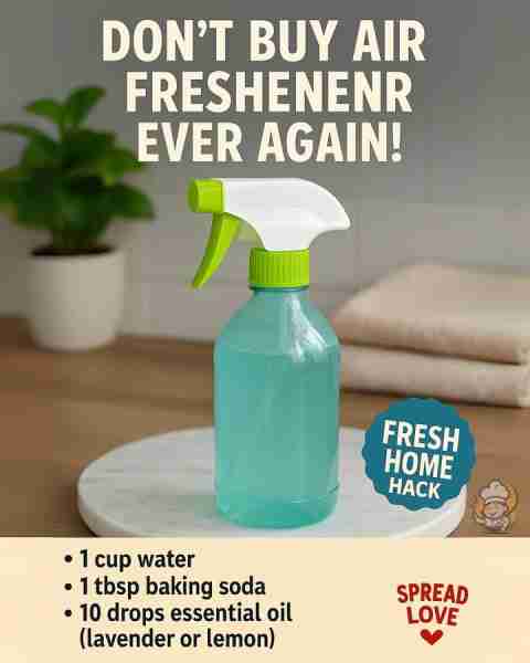 ☢️ Don’t Buy Air Freshener Ever Again! This DIY room spray smells better than store-bought and costs...